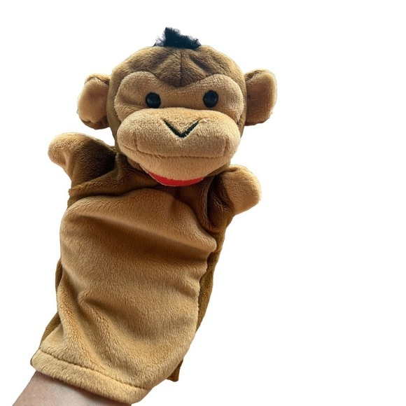 Melissa & Doug Zoo Friend Hand Puppet Baby Monkey Plush Toy Classroom Story - Picture 3 of 3